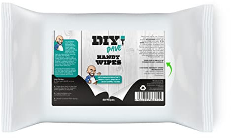 DIY Dave - Handy Cleaning Work Wipes | Perfect for Decorating | Heavy Duty Big Multi Surface - 40 Pack