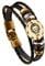 INMOFN Leather Bracelet for Men Women Leo Zodiac Constellation Braided Rope Bracelet Bangle Horoscope Sign Astrology Jewelry