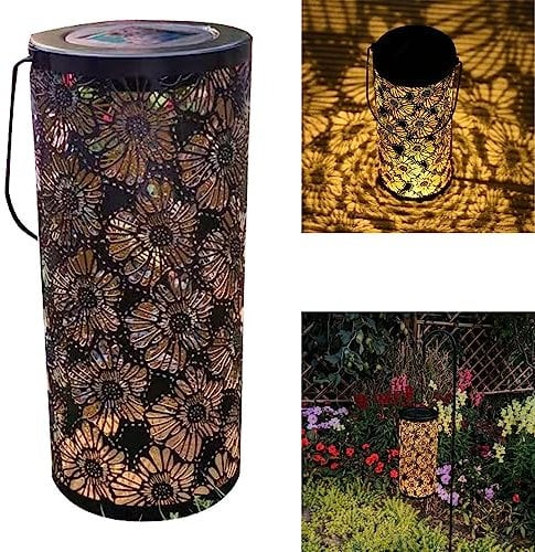 LED Solarlaterne - Solarlampe warmweiß inkl. Akku Gartenlampe Solarlampe Solar-Laterne