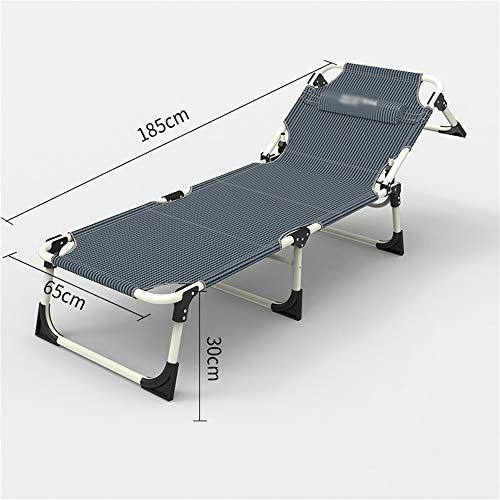 CHLDDHC Loungers Garden Faltbar, Gartenlieger Deckstuhl Klafte Liegeklapper Entspannung Sonne Liege Strandliege Tragbare Freizeit Liege mit Kissen abnehmbar für Campingpool Strand