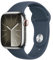 Apple Watch Series 9 GPS + Cellular 41mm Smartwatch con cassa in acciaio inossidabile color argento e Cinturino Sport blu tempesta - S/M. Fitness tracker, app Livelli O₂, display Retina always-on