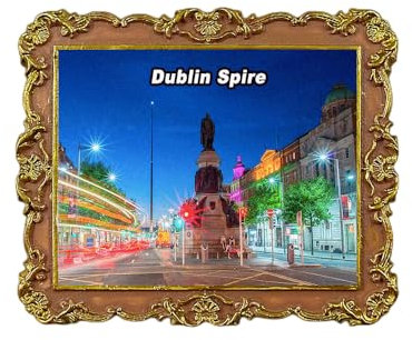 Dublin Spire Lerland Kühlschrank-Magnet 3D Reise Souvenir Kühlschrank Dekoration Magnetischer Aufkleber Craft Collection