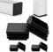 Zaky Lot de 2 bouchons à lamelles pour tubes carrés, 120 x 120 mm, pour couvrir les tubes en acier inoxydable, profil en aluminium