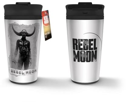 Pyramid International Rebel Moon Travel Coffee Mug (Horned Goddess Design) 16oz Metal Insulated Travel Coffee Mug - Official Merchandise