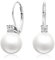 LANBEIDE Perlen Ohrringe, 925 Sterling Silber Hängend Ohrringe mit Perlen Kristalle Für Frauen Schmuck Geschenke