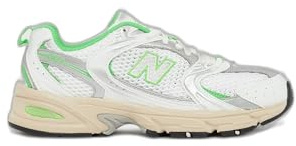 New Balance Herrenschuhe 530 Weiß/Lime (40,5), Weißer Kalk, 40.5 EU