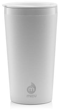 Mizu Tumbler 16 C Weiß - Doppelwandiger vakuumisolierter Edelstahl Becher, 450ml, Größe 450 ml - Farbe White