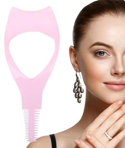 Mascara Guard, Mascara Shield Applicator Guard, Curved Comb Design Eyelash Brush Tool Widely Used Portable Mascara Brush For Daily, Dates, Parties And Performance