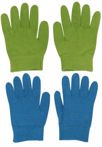 Healeved 2 Pairs Gel Moisturizing Gloves Bibs Overnight Moisturizing Gloves Restorer Soft Hotfix Gloves for Dry Hands Sleeping Gloves Dry Hands Gloves Elasticity Nursing Kit
