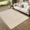 the carpet Parma Teppich Wohnzimmer, Schlafzimmer, Outdoor geeignet, waschbar, moderner Kurzflor mit Hoch-Tief-Effekt, angenehm weich, Beige, 240 x 340 cm