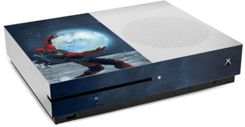 DeinDesign Skin Compatibile con Microsoft Xbox One S Pellicola Adesivi Deadpool Luna Marvel