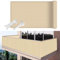 Sichtschutz Balkonverkleidung 130 x 300 cm Wetterbeständig Staubschutz Balkonfächer Balkon Sichtschutz mit Kabelbinder für Geländer Deck Pool, Creme Farben