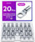 20 Stück Rohrkabelschuh 16mm2 M10 Kabelschuhe Set, ANVINKU Rohrkabelschuhe Set für Kfz Batteriekabel Set, Kabelschuh Sortiment, SC Rohrkabelschuh Set, 16mm² Kabelschuhe für Auto Motorräder Boote