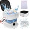 Portable Mini Waschmaschine Mit Schleuder - 14L 40W Camping Waschmaschine Mini Washing Machine Faltbare, Kleine Waschmaschine Mobile Waschmaschine für Babykleidung Unterwäsche Reise(Wäschesäcke)