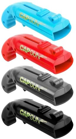 OneTreeTime Lot de 4 décapsuleurs de bière, pistolet à capsules, décapsuleur, lanceur de bouteilles, bouchons pour pistolet à capsules, pour jeu de tir, maison, bar, fête, Noël, cadeau pour lui, papa,
