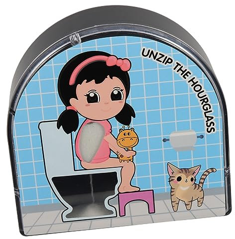 SHOWERORO 5-Minuten Sanduhr Timer Aus Robustem Kunststoff 360° Drehbar Dekorativer Badezimmer Und Toiletten Timer Für Kinder Und Erwachsene