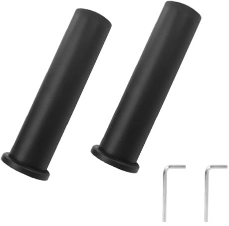 2 Pezzo Adattatore per Bilanciere, Manicotto Adattatore per Bilanciere, Manicotto Nero Dell'adattatore del Bilanciere, Accessori per PalestreManiche per Bilancieri Piatti
