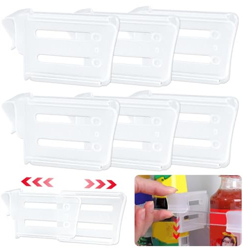 YUUTIAL 30 Pezzi Divisori per Frigorifero Regolabili - Organizzatore Cassetti per Cucina, Alimenti, Spezie e Frutta, Separatori Salvaspazio per Frigorifero e Congelatore