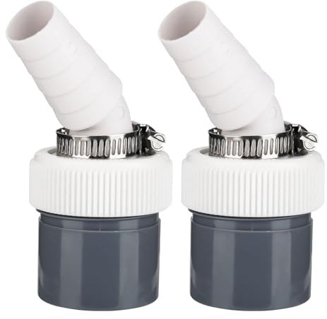 2 Stück Waschmaschine Abfluss Adapter, Waschmaschinenanschluss Eingang Ø18-24 mm und Rohr Ø40 mm, für Anschluss Geschirrspülmaschine Waschmaschine Ablaufschlauch