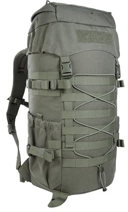 Tasmanian Tiger TT Mil OPS Pack 30 IRR, Militär-Rucksack, Molle-kompatibler Wander-Rucksack Herren mit 30 Litern für Outdoor, Einsatz, Bushcraft, Trekking (Steingrau-Oliv IRR)