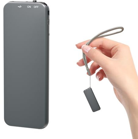 40 Ore Registratore con Riduzione del Rumore, 64GB Howabo Registratore Vocale con Attivazione Vocale y Custodia in Metallo, Registratore Portatile da 1536 Kbps con Porta USB-C per Lezioni Riunioni