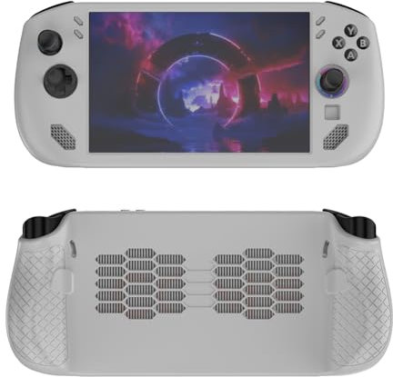 Silicone Protective Case Non-Slip Game Console Sleeve Soft Cover (White)