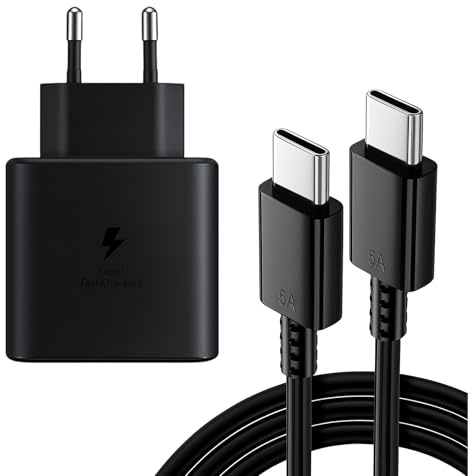Chargeur Rapide Nano USB-C 45 W, Chargeur USB C Secteur Universel avec câble de 1,2 m | Compatible avec Les Petits Appareils Possédant Un Port De Charge Type-C