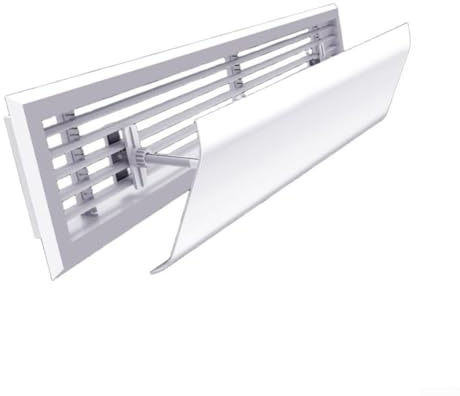 HomeVortex Deflector de aire acondicionado para salida central de CA, PVC anti soplado directo con algodón impermeable, placa de rejilla blanca moderna de 20 x 40 cm o 20 x 60 cm (60)