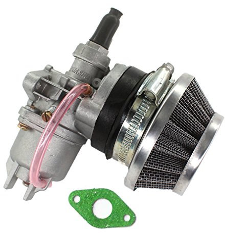AISEN Carburateur 2 temps Carb pour Mini Quad Pocket Bike Mini Cross Dirt Pocket Bike Enfant Quad ATV 47cc 49cc avec filtre à air