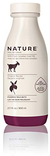 Nature by Canus Original Goat Milk Bubble Bath, Foaming Soak, 27.1 Fl Oz