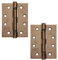Excel XL869-ANB Pair of 4 Grade 11 Door Hinges, Antique Brass