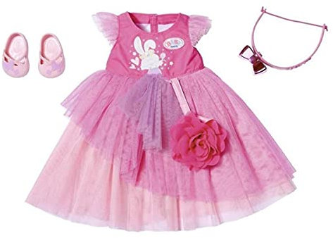 Zapf Creation 827178 BABY born Deluxe Ballkleid Puppenkleidung 43 cm, pink