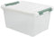 Gloreen 20L Clear Storage Box with Lid, Multipurpose Plastic Container Box with Handle, F