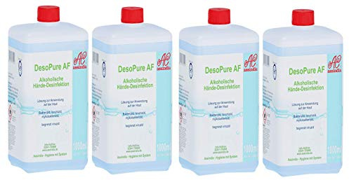 DesoPure AF alkoholische Hände Desinfektion 4 x 1000ml Handdesinfektion Händedesinfektion