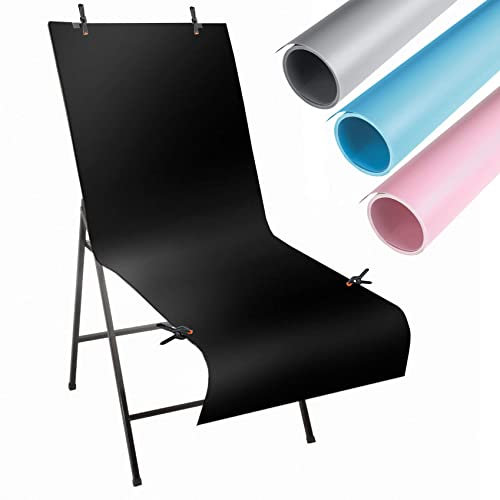 PIXAPRO 60x130cm Portable Still Life Shooting Table Photography Lighting C Stand Projector Video Webcam Studio LED For Filming Recording Photo Strobe Light (Full Set)