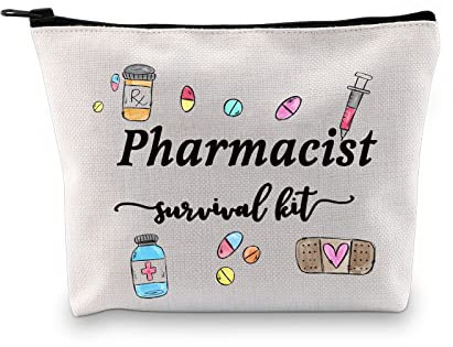 JTOUK Farmacista Regalo Farmacia Studente Regalo Farmacisti Kit di Sopravvivenza Farmacista Borse Cosmetiche per Farmacia Tech, Survival Pharmacist Bag Eu, alla moda