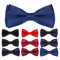 Probuk Kinder Jungen Fliege 10 * 5cm Polyester Klassische Verstellbare Schleife in unifarben mit Hakenverschluß Gummizug Ausgefallene Plain Bowties für Hochzeitsfeier/LäSsige/Formelle