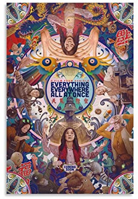 Rudd Everything Everywhere All at Once (2) Póster de película para pared, decoración de habitación estética retro, póster de lienzo para decoración del hogar y la oficina, 30 x 45 cm