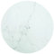 WIFESE Plateau de table rond en verre trempé - Blanc - Diamètre 70 cm x 0,8 cm - Design marbre - Pour tables à manger, basses, jardin - Facile à nettoyer - Satisfaction garantie