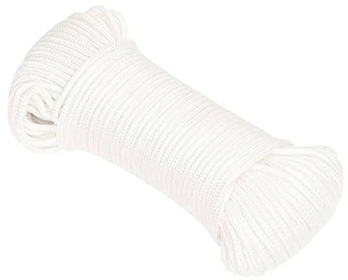 vidaXL Bootsseil Weiß 4 mm 100 m Polypropylen