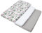 Medi Partners Drap Housse 60x120 Lot de 3 Draps lit Bebe Matelas Enfant Bébé - 100% Coton Fitted Draps Lit pour Baby Bed Cover Sheets Matela literie Mattress Couette (Fleurs Roses-Blanc-Gris)