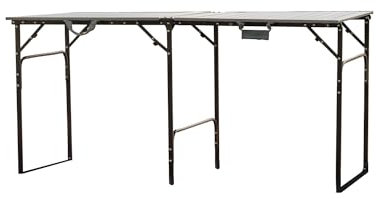 CAMPWERK Alu Camping Tisch, Campingtisch XL, Klapptisch, Gartentisch, Camping Möbel, Faltbar & Tragbar, Leichtes Aluminiumgestell, Ausklappbar, Für 2-6 Personen, 150 x 76 cm