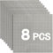 HUIZDQ 8 Stück Klassische Grundplatten für Bauklötze, 100% kompatibel mit Allen großen Marken, mit 32 X 32 Noppen, Grau