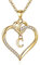 TINGN Kette Damen Herz Halskette Damen, 14K Vergoldet Gold Buchstaben Kette C für Frauen Intiale Halskette Damen Gold Herz Halskette Schmuck Damen Geschenke für Frauen Teenager Mädchen Mama Geschenk
