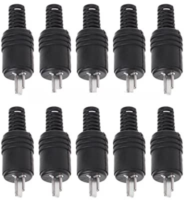 AANAN 10 Pcs 2 Pin DIN Speaker Plug 2-Pin Plug Loudspeaker Cable Solder Connector Wire Plug New Drop Shipping