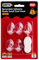 GRIPPA Self Adhesive Small Oval Hooks, Removable Sticky Hooks, Holds Up to 1kg - Clear Pack of 5