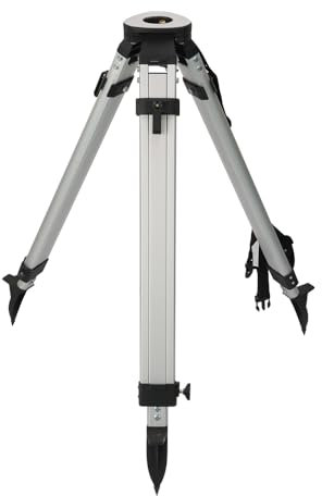 Trépied d'arpentage en aluminium avec tête plate filetée de 1,6 cm avec double verrouillage pour niveau automatique de théodolite de station totale (SJA30-FCD)