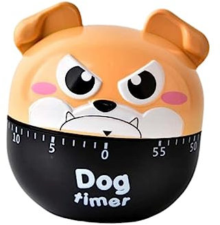 ABOOFAN Eieruhr Mechanischer Timer Küchentimer Mops Koch Uhr Manuelle Küchentimer Countdown Für Den Haushalt Countdown Und Countdown-Timer Cartoon Anzahl Mechanische Vorrichtung Rotieren