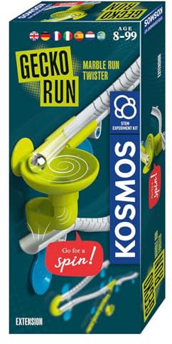 KOSMOS 617332 Gecko Run Marble Run - Twister-Erweiterung, Zubehör für Coole vertikale Kugelbahnen, mit zusätzliche Bahnelementen, für Kinder ab 8 Jahre, mehrsprachige Anleitung