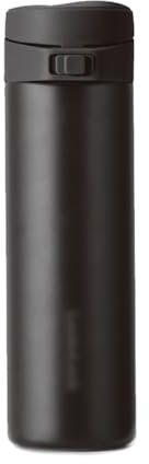 Gym Water Bottle Stainless Steel Thermos Sports Water Bottle with Lock Cover and Leak Proof Drinks Bottle for Gym and Outdoor Sporty Cup Cold Water Bottle (Color : Black)